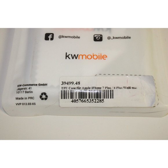 White TPU Silicone Case for iPhone 7 Plus / 8 Plus - Picture 4 of 6